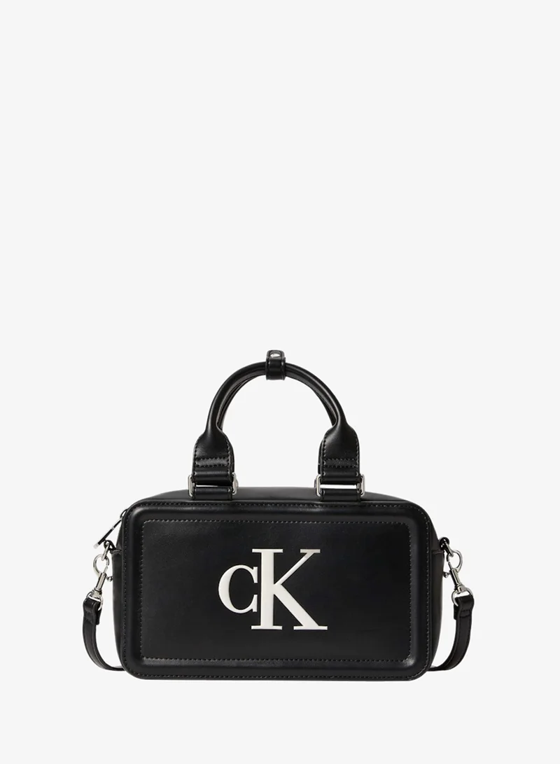 CALVIN KLEIN Monogram Bauletto Crossbody Bag